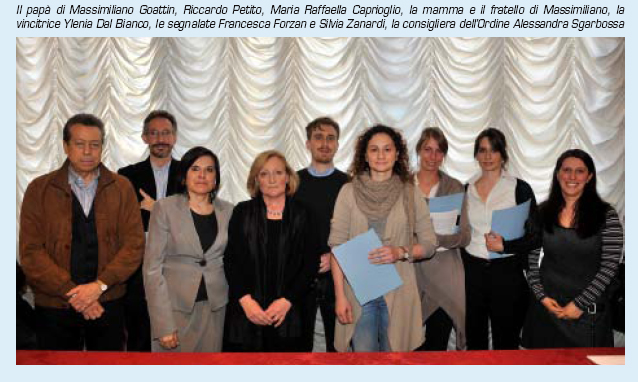 Foto di gruppo di premiati e giuria